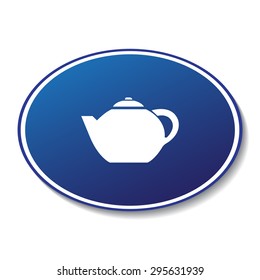 Teapot vector icon 
