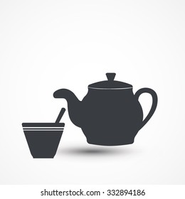 Teapot vector icon