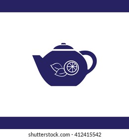 Teapot vector icon 