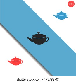 Teapot vector icon