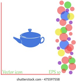 Teapot vector icon