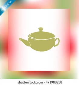 Teapot vector icon