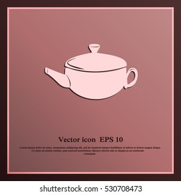 Teapot vector icon