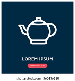 Teapot vector icon