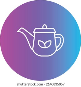 Teapot vector icon. Can be used for printing, mobile and web applications.