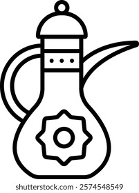 Teapot vector icon. Can be used for printing, mobile and web applications.