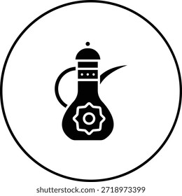 Ícone de vetor de bule. Pode ser usado para impressão, aplicativos móveis e da Web.