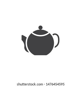 Teapot vector icon. filled flat sign for mobile concept and web design. Tea pot glyph icon. Symbol, logo illustration. Vector graphics