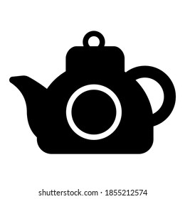 teapot vector icon glyph style for Web and Mobile.