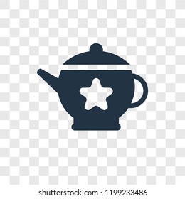 Teapot vector icon isolated on transparent background, Teapot transparency logo concept