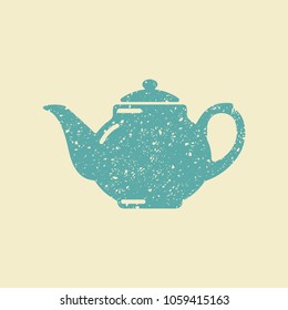 Teapot vector icon, tea symbol. Flat illustration