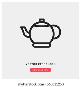 Teapot vector icon, tea symbol. Modern, simple flat vector illustration for web site or mobile app