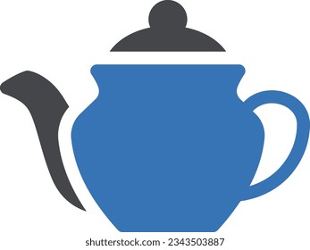 teapot Vector illustration on a transparent background.Premium quality symmbols.Glyphs vector icon for concept and graphic design.