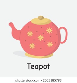 Teapot Vector Illustration with Rustic Charm
