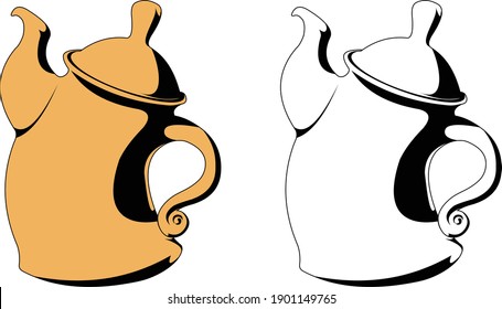 Teapot vector images, illustrations, and clip art