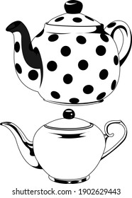 Teapot vector images, illustrations, and clip art