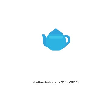 Vector Teapot Emoticon Aislado. Icono de la tetera