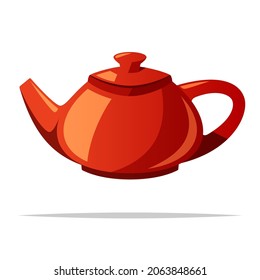Diseño de ilustraciones aisladas vectoriales de tetera