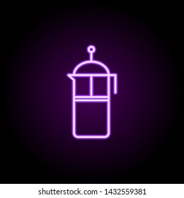 teapot for welding neon icon. Elements of web set. Simple icon for websites, web design, mobile app, info graphics
