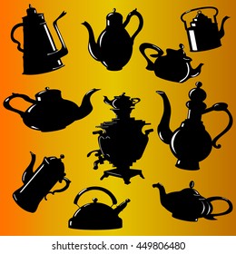 teapots , coffeepots , samovar