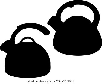 Teapots are great for tea. Vector image.