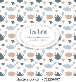 teapots seamless pattern