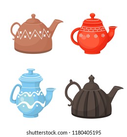 teapots, vector set