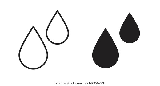 Concepto de icono de gota de lágrima para infografía, Sitio web o App.