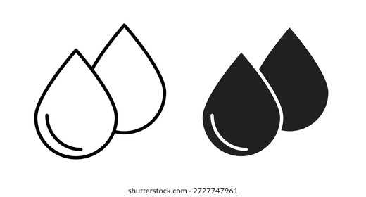 Tear drop icon concept. pixel perfect linear ui icon.