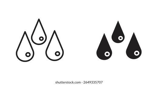 Icono de gota de lágrima Ilustraciones de diseño. iconos web editables