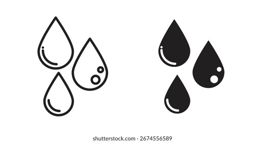 Icono de la gota del rasgón en estilo de moda plano y del trazador de líneas para los diseños App de ui