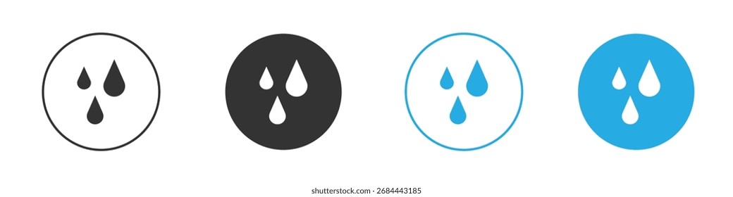 Icono de gota de lágrima. Plantilla de diseño de iconos gráficos