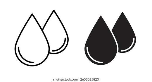 Icono de gota de lágrima Ilustración de Plantilla de Vector de diseño de logotipo