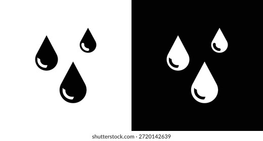 Diseño de Vector de conjunto de iconos de gota de lágrima para concepto móvil y Diseño web.