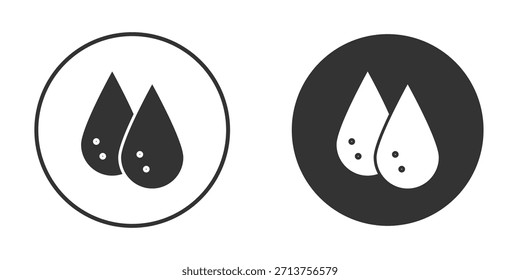 Paquete de signos de icono de gota de lágrima. Símbolos de Vector para Diseños gráficos