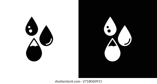 Icono de gota de lágrima. Pictograma simple de alta calidad. Estilo sólido moderno