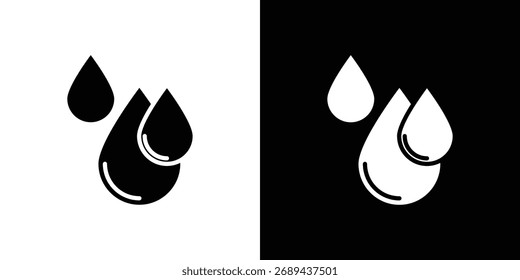 Tear drop icon simple illustration in flat design