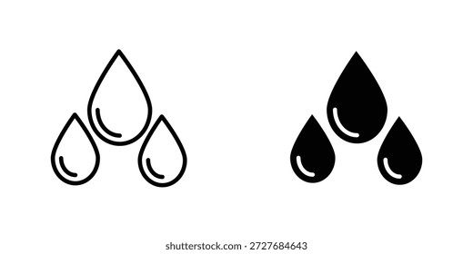 Ícone de gota rasgar símbolo elemento gráfico design. EPS10