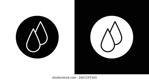 Símbolo de icono de caída de lágrima. Diseño simple y plano para Web y App móvil
