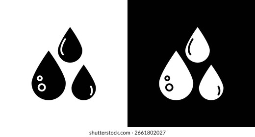 Símbolo de icono de caída de lágrima. Icono de Vector en diseño plano de moda
