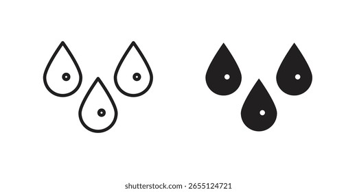 Diseño del Vector del icono de la gota de la lágrima