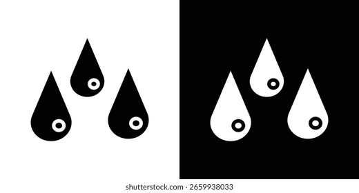 Plantilla de logotipo de Vector de icono de gota de lágrima para gráfico y Diseño web.