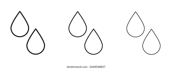 Icono de gota de lágrima para Elementos de Sitio web o App, logotipo. Gráficos de Vector de píxeles