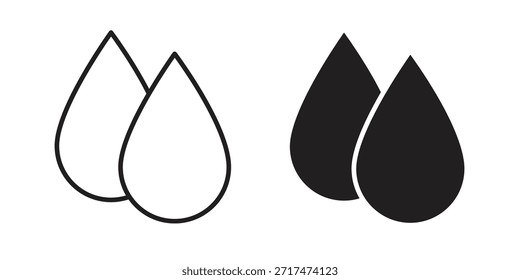 Ícones de lágrimas. Pixel perfeito. Ícone de contorno de vetor. Conceito de logotipo plano.