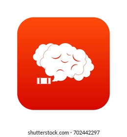 Tear gas icon digital red for any design isolated on white vector illustration