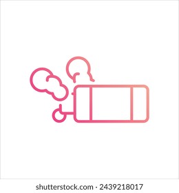 Tear Gas icon vector stock illustration