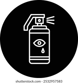 Tear Gas Vector Illustration Detailed Icon