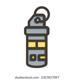 Icono De Colores Llenos De Lágrimas De Vector De Gas Lacrimógeno Para Uso Personal Y Comercial.
