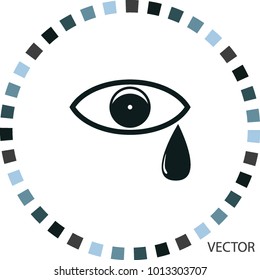 Tear icon, vector design element