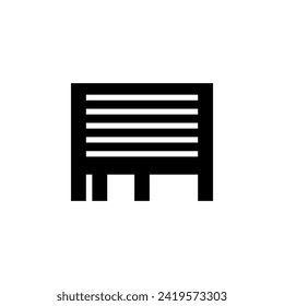 Icono de vector plano de publicidad de papel desgarrador. Símbolo sólido simple aislado en fondo blanco